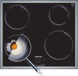 Ø 170/265 mm, 1,8/2,6 kw Digitalanzeige der Kochstufen Kindersicherung Automatische Sicherheitsabschaltung 2-stufige Restwärmeanzeige je Kochzone Anschlusswerte: 220-240 V, 9,3 kw Außenmaße: H x B x