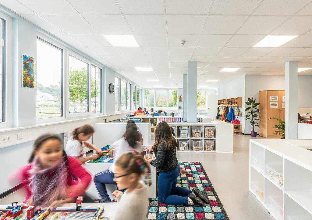 Das Mietgebäudekonzept für Kinderbetreuung, Schule und Universität ModuLine ModuLine ist die hochwertige und flexible Gebäudelösung für alle modernen Einrichtungen, in denen betreut, unterrichtet und