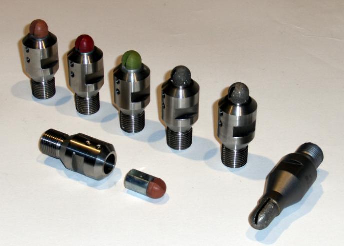 DIABRASIVE - Wasserrillen-Stifte DIADRAIN Fräs- und Polierstifte für präzises ausfräsen und glanzpolieren von Wasserrillen mit Radius 8 mm Aufnahme: AG - R ½ mit Aussenkonus NEU nass, für Granit