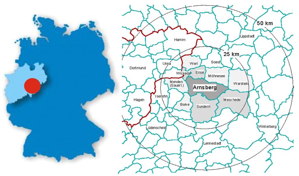 I. Arnsberg - Koordinaten