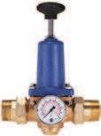 Druckregler für Trinkwasser, DVGW-geprüft nach EN 1567 Druckregler mit entlastetem Einsitz-Membranventil und eingebautem Schmutzfänger. Speziell konzipiert für den Einsatz in Hauswasseranlagen.
