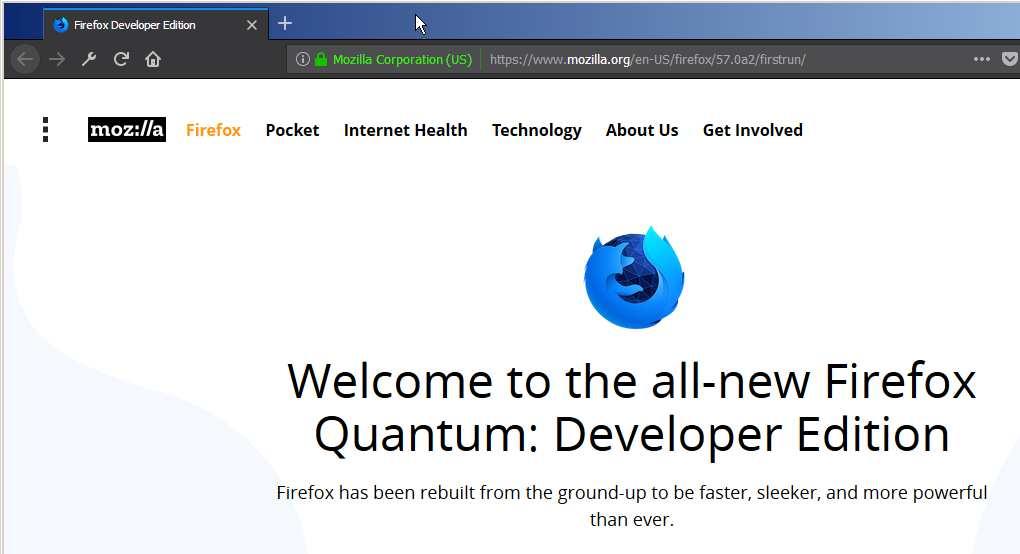 Nun zum Firefox I Nehmen Sie die Development-Version, die auch parallel zur normalen