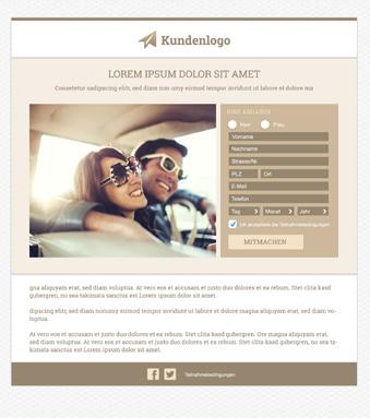 - Massgeschneiderte Landingpage Full Responsive für  Individuelles Adressformular Datenbank-Set-Up