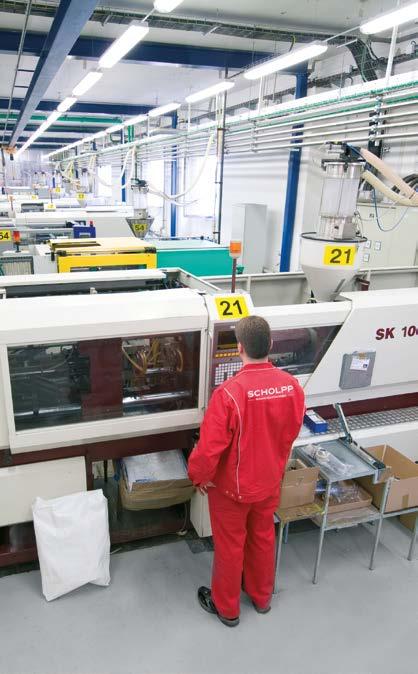 Als angesehener Partner in der Kunststoffindustrie betreut SCHOLPP mehr als 600 Maschinen in Deutschland und rund 220 Systeme weltweit.