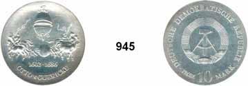 Deutsche Demokratische Republik 69 925 01 10 Mark 1966 Schinkel...vz-prfr 125,- 926 03 10 Mark 1967 Kollwitz...kl.Rdf.; vz 20,- 927 05 20 Mark 1968 Karl Marx.