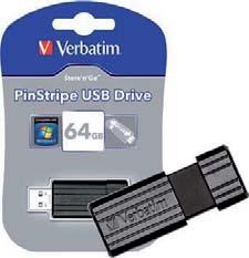 USB 64GB 15-020-252 Preis auf nfrage, Tagespreise! 64 GB USB-Stick, Pin Stripe, Leserate 10 MB/Sek. (67x speed), Schreibrate 4 MB/Sek.