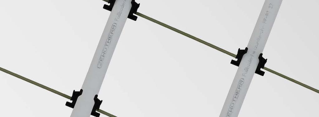 ZEWO Träger STANDARDSYSTEME Kabelbinder aus schlagzähem Kunststoff Mattenbinder aus Draht Befestigungsclip aus schlagfestem Kunststoff Einfach auf Draht.