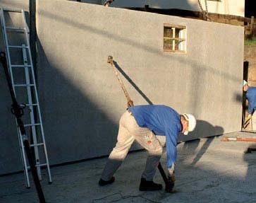 Bodenplatte, deren Beton eine ausreichende Festigkeit aufweisen muss, tragfähige