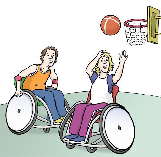 Recht auf eigene Sprache. Jeder Mensch mit Behinderung hat das Recht auf seine eigene Sprache. Recht auf Sport und Erholung. Manche Menschen mit Behinderung haben eine eigene Sprache.