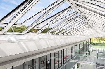 Für die punktuelle Belichtung kleinerer Gebäude bieten sich unsere Flachdach-Fenster an.