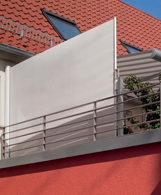 Freiarmschirm MEZZO Der ideale Sonnenschutz für die flexible und individuelle Nutzung auf Terrasse, Balkon oder im Garten Seitenmarkise SOLEO Der perfekte Sicht-, Wind- und Sonnenschutz für viele