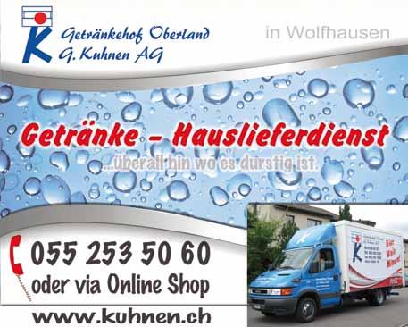 Seit 1955 in Wolfhausen...überall hin wo es durstig ist.