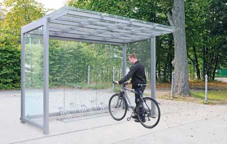Weitere Bilder, Informationen und Ausschreibungstexte: www.ziegler-metall.de/pictor Auch als Fahrradüberdachung PICTOR mit Dachtiefe 2,25 m auf Anfrage erhältlich.