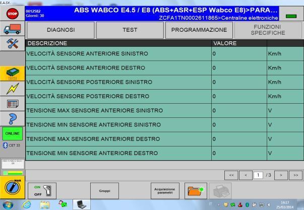 Eurocargo 6 ABS E8 Diagnose: Beim Auslesen der