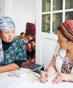Kirgisistan: Gesundheitsförderung in Dörfern In Dörfern unterstützt die DEZA rund 1700 von Freiwilligen geführte Gesundheitskomitees.
