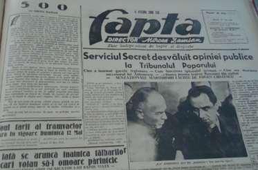În mai 1946 are loc procesul lui Ion Antonescu, Mihai Antonescu, Pantazi, Piki şi Dobre.