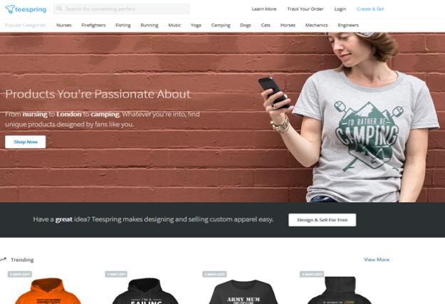 com E-Commerce Plattform design, market, produce & ship t-shirts Transformation from a custom T-shirt start-up to a broader