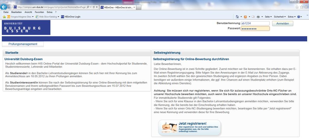 Anleitung für PrüferInnnen im neuen BA Lehramt zur Online- Prüfungsverwaltung in HISinOne Inhalt: 1. Orientierung im HISinOne-Prüfungsmanagement 2.