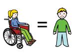 Rechte wie Kinder ohne Behinderung! Behinderten Kindern soll es gut gehen.
