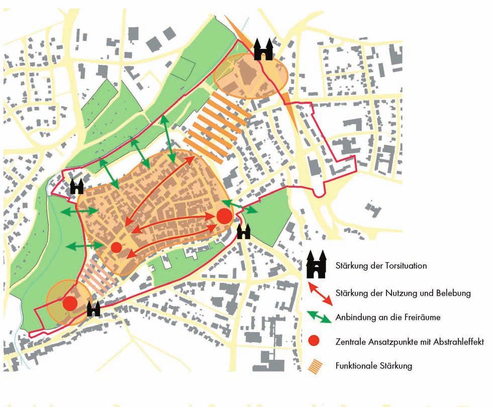 STADT WOLFHAGEN 3 Konzentration der klassischen Leitbranchen Mehrere kirchliche und soziale Angebote Relativ günstige Ladenmieten Schwächen der Innenstadt: Unzureichende Anbindung an die angrenzenden