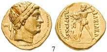300,- 12 Claudius I., 41-54 Aureus 43-44, Rom. 7,14 g. Kopf r.