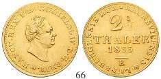 050,- 68 Ernst August, 1837-1851 2 1/2 Taler 1840, Hannover S. 3,30 g. Gold.