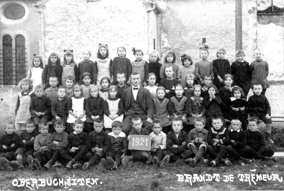 Unterschule von Oberbuchsiten im Jahre 1921