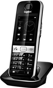 Zubehör Gigaset-Mobilteil S820H u Komfort-Freisprechen in bester Qualität u Beleuchtete Tastatur u Seitentaste für einfache Lautstärkenregelung u 2,4 Touchscreen u Bluetooth und Mini-USB u Adressbuch