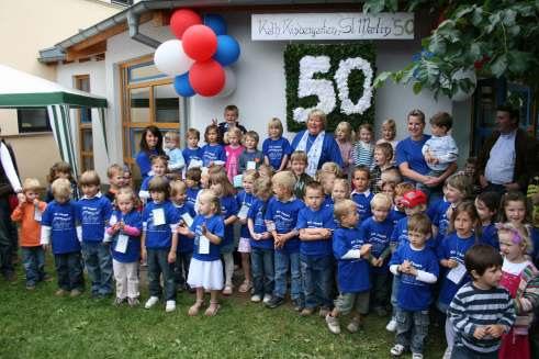 vorstellen, dass der Kindergarten 1959 seine erste Heimstatt in der Gaststätte Restauration zum St. Martin hatte.