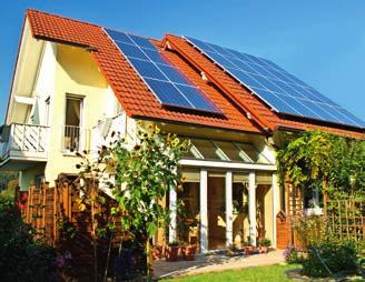 Strom aus Sonnenenergie so einfach geht s 1. Durch die Lichtenergie der Sonne... 2. produziert das BISolar- Energiedach Strom,... 3. den Sie im Haus verbrauchen. 5.