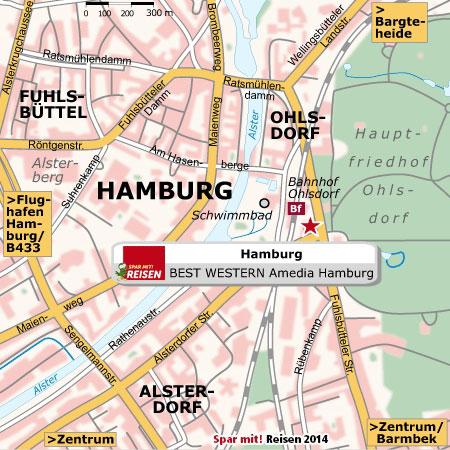 LAGE, ANREISE Die Freie Hansestadt Hamburg liegt im Norden Deutschlands an Alster und Elbe und ist verkehrstechnisch hervorragend angebunden.