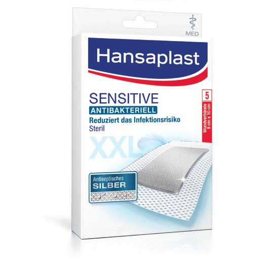 Besondere Qualität im Großformat: Die Hansaplast MED XL und XXL Sensitive sind besonders für empfindliche Haut geeignet.