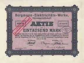 Krupp Hüttenwerke AG. Lochentwertet. Nr. 186 Nr. 186 Schätzpreis: 450,00 EUR Startpreis: 175,00 EUR Bensberg Lead Mining & Smelting Co. (Germany) Share 20 x 10, Nr. 275 Bensberg, 15.6.1873 VF (R 12).