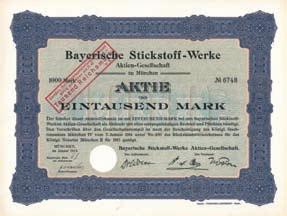 180 Schätzpreis: 100,00 EUR Bayerische Elektrizitäts-Werke Aktie 100 RM, Nr. 256 München, November 1941 + Auflage 1.510. Gründung 1898.
