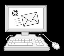 b. Mit einer E-Mail Sie können die Wahl-Unterlagen mit einer E-Mail bestellen.