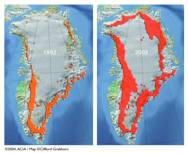 Zur Zeit destabilisieren wir das Grönlandeis.