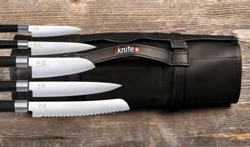 The further development of the blade guard is the handy and compact knife bag; the sophisticated solution for the transport of kitchen knives and utensils.