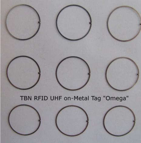 UHF Omega TAG Der Omega -TAG ist ein Produkt aus der UHF-TAG-Familie KARAT, die bei TBN speziell für den Einsatz in und auf metallischen Strukturen entwickelt wurde.