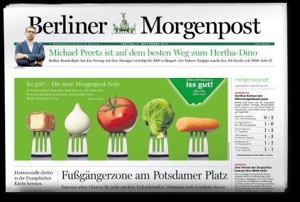 Berliner Morgenpost (Print): b4p 2016 I, LpA; Berliner Morgenpost Online: b4p 2016 I, NpW; Berliner Morgenpost Mobil: b4p