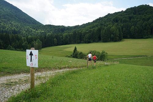Labestation 7 Hof-Lebach, km 84 Nach dem Anstieg zum Gitzenberg und dem darauffolgenden steilen Bergabtrail und der Ortschaft Hinterschroffenau erreichst du
