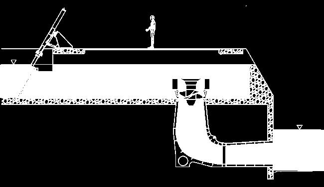 Francisturbine (2) Vertikale Kaplanturbine (3) Dive Turbine (4)