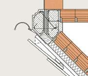 Traufe mit Holzüber stand Diese Art der Traufe kann beim Ziegel-Massiv dach durch zwei Varianten er stellt werden.
