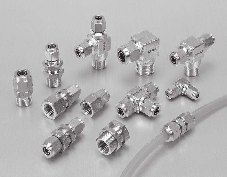 Rotation screw connections Stopp fittings Quick couplings Connections for clean room, high temperatures an chemicals Siegfriedstr.