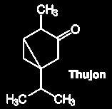 31 Thujon Thujon gilt als Nervengift, das Schwindel, Wahrnehmungsstörungen und Halluzinationen hervorrufen kann.