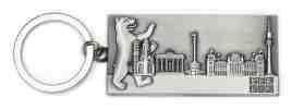050-10 Schlüsselanhänger BERLIN Metall B Tor Maße: 8,5 x,5 cm Material: