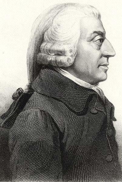 Adam Smith Schottischer Moralphilosoph und Begründer der klassischen Volkswirtschaftslehre *1723