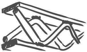 Bild 16: Kräftespiel zwischen Tragrohr und Fahrbahnblech Bild 17: Statisch wirksamer Schubverbund zwischen Deckblech und Rohr über Rautengitter (Plattenbalkeneffekt).