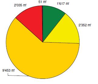 Soll Ist (2008*) Nachholbedarf 13% 1'573 m' 0% 30% 2'820 m' 6% 28% 30% 15% 2'243 m 42% 8'932 m' 36% Ist 2008 ø= 3.095 Sollzustand ø=2.50 = CHF 8.0 Mio.