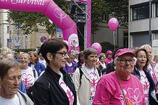 Dieser Verein setzt sich für die Erhaltung der Brustgesundheit und Heilung von Brustkrebs ein. Für die Mitglieder der TGS Walldorf ist dieser Termin schon ein fester Bestand in der Jahresplanung.