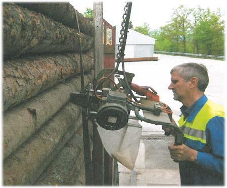 Gewichtsvermessung Bei Schleifholz Faserholz Palettenholz Messung des Gewichtes ohne